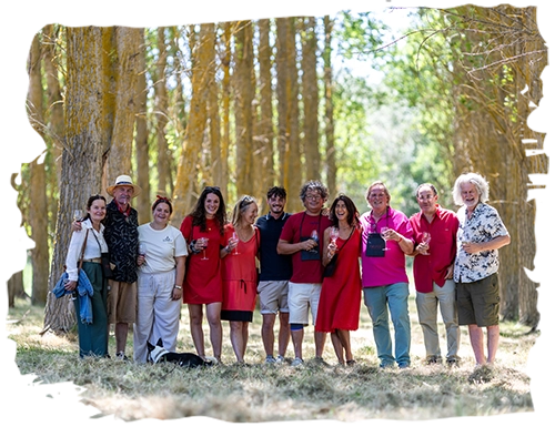 Vignerons lors d'un évènement de Rouge Provence