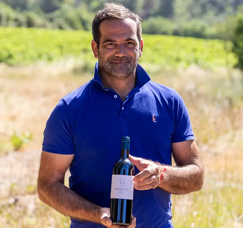 vigneron du domaine baravéou